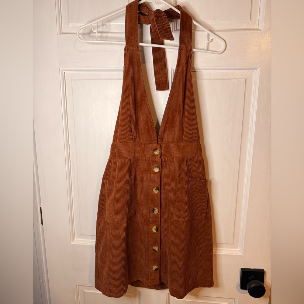 Indigo Rein Brown Corduroy Dress